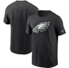 Nike Men's Philadelphia Eagles Dri-fit Cotton Essential Logo T-shirt In Black