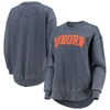 PRESSBOX PRESSBOX NAVY AUBURN TIGERS VINTAGE WASH PULLOVER SWEATSHIRT