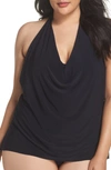 Magicsuit Solid Sophie Underwire Tankini Top In Black