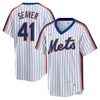 NIKE NIKE TOM SEAVER WHITE NEW YORK METS HOME COOPERSTOWN COLLECTION PLAYER JERSEY
