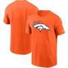 NIKE NIKE ORANGE DENVER BRONCOS PRIMARY LOGO T-SHIRT