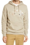 The North Face Half Dome Hoodie In Tan Camo Print