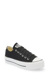 Converse Chuck Taylor All Star Lift Leather Low-top Sneakers In Black