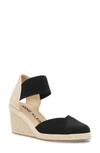 Anne Klein Zoey Wedge Sandal In Black