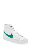 Nike Blazer Mid '77 Se Sneaker In White/ Malachite/ White/ Black