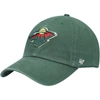 47 '47 GREEN MINNESOTA WILD TEAM CLEAN UP ADJUSTABLE HAT