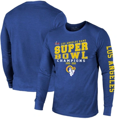 Majestic Men's  Threads Royal Los Angeles Rams 2-time Super Bowl Champions Loudmouth Long Sleeve T-sh