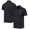 The Wild Collective Black Lafc Abstract Palm Button-up Shirts In Black