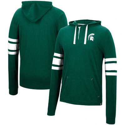COLOSSEUM COLOSSEUM GREEN MICHIGAN STATE SPARTANS LEBOWSKI HOODIE LONG SLEEVE T-SHIRT