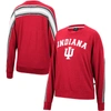 Colosseum Heathered Crimson Indiana Hoosiers Team Oversized Pullover Sweatshirt In Crimson
