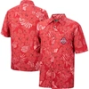 Colosseum Scarlet Ohio State Buckeyes The Dude Camp Button-up Shirt In Scarlet