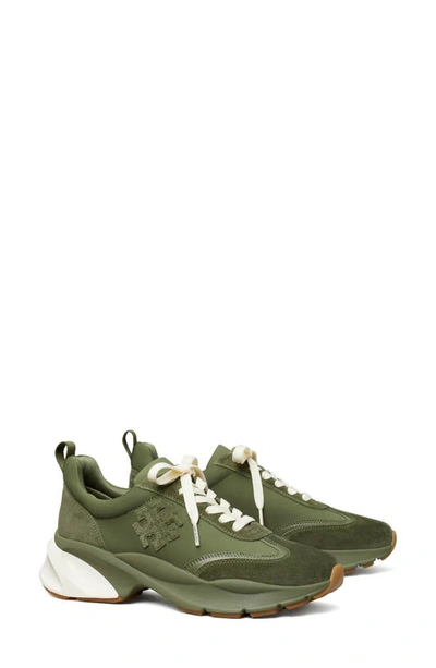 Tory Burch Women's Good Luck Trainer Sneakers In Palm Leaf