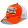 New Era Men's  Orange, White Darrell Waltrip Legends 9forty A-frame Adjustable Trucker Hat In Orange