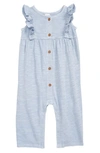 Nordstrom Ruffle Romper In Blue Feather