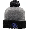 TOP OF THE WORLD TOP OF THE WORLD BLACK KENTUCKY WILDCATS SNUG CUFFED KNIT HAT WITH POM