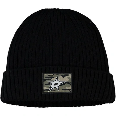 Adidas Originals Men's Black Chicago Blackhawks Military Appreciation Cuffed Knit Hat