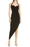 NORMA KAMALI CAYLA RUCHED SIDE DRAPE HALTER GOWN