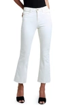 L Agence Kendra High-rise Crop Flare Jeans In Vintage White
