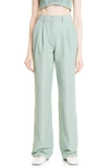 AKNVAS O'CONNOR PLEATED STRETCH COTTON PANTS