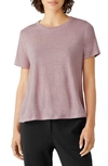 EILEEN FISHER ORGANIC LINEN CREWNECK T-SHIRT