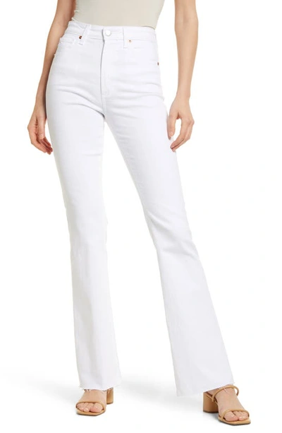 Ag Alexxis High Waist Flare Leg Jeans In Authentic White