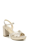 Lifestride Lucky Block Heel Platform Sandal In Platino