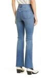 Rag & Bone Nina High-rise Flared Stretch-denim Jeans In Med Blue