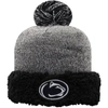 TOP OF THE WORLD TOP OF THE WORLD BLACK PENN STATE NITTANY LIONS SNUG CUFFED KNIT HAT WITH POM