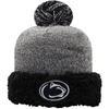Top Of The World Black Penn State Nittany Lions Snug Cuffed Knit Hat With Pom In Black
