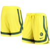 NIKE NIKE YELLOW SEATTLE STORM PRACTICE PERFORMANCE SHORTS