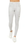 Spanx Stretch Twill Ankle Cargo Pants In Crystal Grey