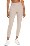 Beyond Yoga Spacedye Midi Joggers In Chai