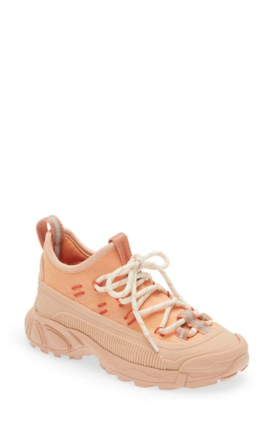 Burberry Girl's Arthur Knit Sneakers, Toddler/kid In Warm Coral