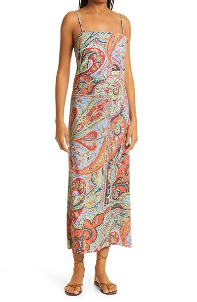 Rhode Jemima Paisley-print Cotton Midi Dress In Festival Of Love | ModeSens