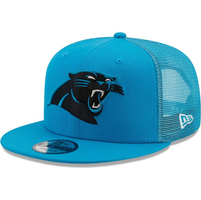 New Era Men's  Blue Carolina Panthers Classic Trucker 9fifty Snapback Hat