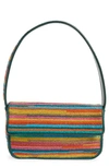 Staud Tommy Beaded Sunset Stripe Shoulder Bag