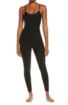 Beyond Yoga Womens Darkest Night Spacedye Tapered-leg Stretch-woven Jumpsuit Xl In Darkest Night