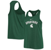 NIKE NIKE GREEN MICHIGAN STATE SPARTANS ARCH & LOGO CLASSIC PERFORMANCE TANK TOP