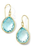 Ippolita Medium Rock Candy Teardrop Earrings In Green Gold
