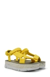 Camper Oruga Up Sandals In Bright Yellow
