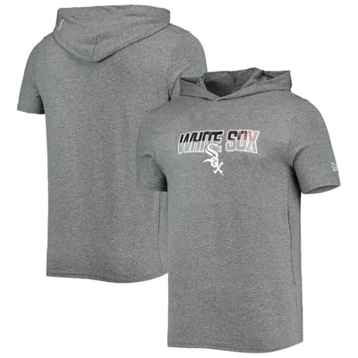 New Era Men's  Heathered Gray Chicago White Sox Hoodie T-shirt
