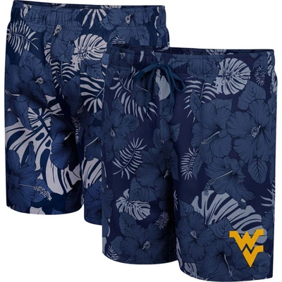 Colosseum Navy West Virginia Mountaineers The Dude Swim Shorts
