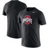 Nike Men's Ohio State Buckeyes Primetime Evergreen Logo T-shirt In Black