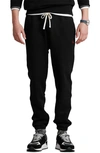 Polo Ralph Lauren Relaxed Fit Trousers With Drawstring Waist And Tapered Leg In Polo Black