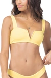 L*SPACE LEE LEE RIBBED BIKINI TOP