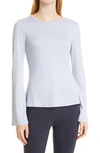 Capsule 121 The Mars Rib-knit Long-sleeve Top In Baby Hydrangea