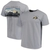 IMAGE ONE GRAY COLORADO BUFFALOES COMFORT COLORS CAMPUS SCENERY T-SHIRT