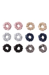 Slip Set Of 12 Mini Silk Hair Ties - One Size