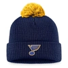 Fanatics Men's Navy St. Louis Blues Team Cuffed Knit Hat With Pom In Navy