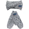 Zoozatz Gray Florida Gators Headband & Mittens Set In Gray